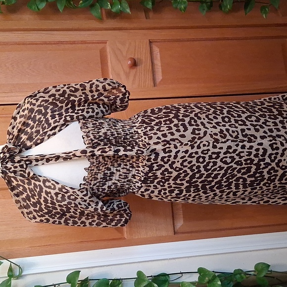 ASOS Leopard Print Maxi Dress EUC - Picture 5 of 14